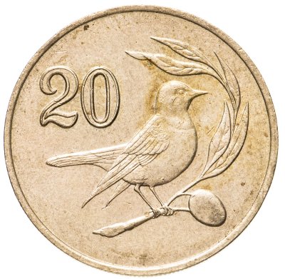 купить Кипр 20 центов (cents) 1985