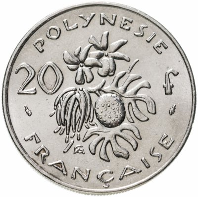купить Французская Полинезия 20 франков (francs) 1979