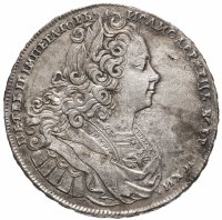 купить 1 рубль 1727 Петр II, московский тип