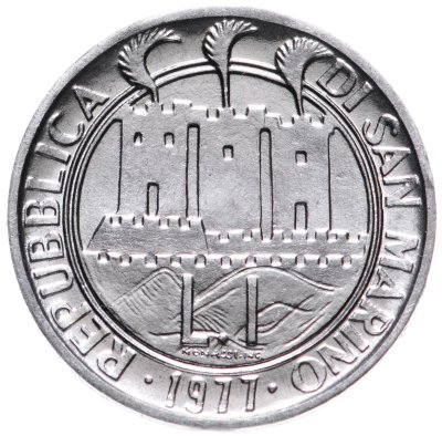 купить Сан-Марино 1 лира 1977 Экология