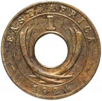 Купить Британская Восточная Африка 1 цент (cent) 1924 "H"