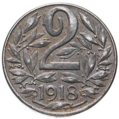купить Австро-Венгрия 2 геллера (heller) 1918, монета для Австрии