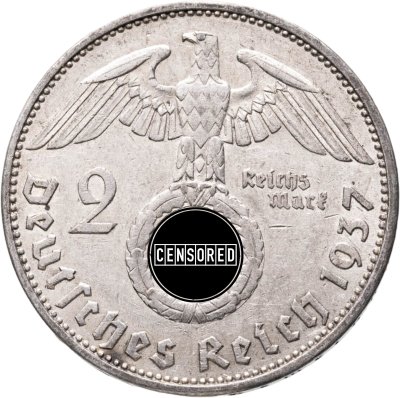 купить Германия, Третий рейх 2 рейхсмарки (reichsmark) 1937 "Гинденбург"
