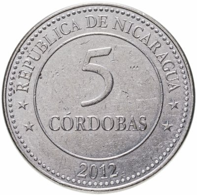 купить Никарагуа 5 кордоб (cordobas) 2012 "100 лет Кордобе"