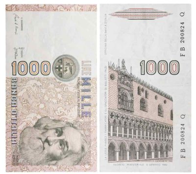 купить Италия 1000 лир 1982 года