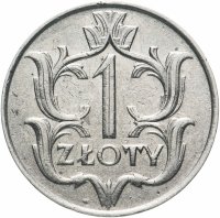Купить Польша 1 злотый (zloty) 1929