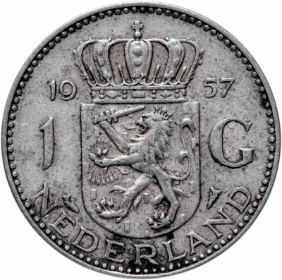 купить Нидерланды 1 гульден (gulden) 1957