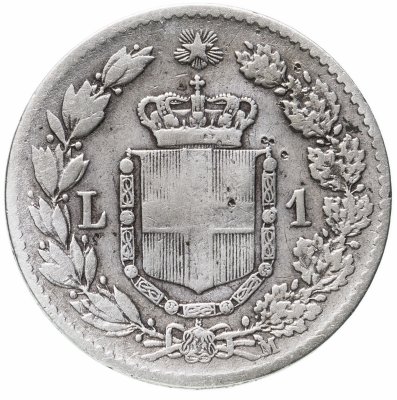 купить Италия 1 лира 1887