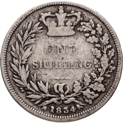 купить Великобритания 1 шиллинг (shilling) 1834