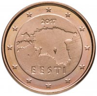 Купить Эстония 1 цент (cent) 2017