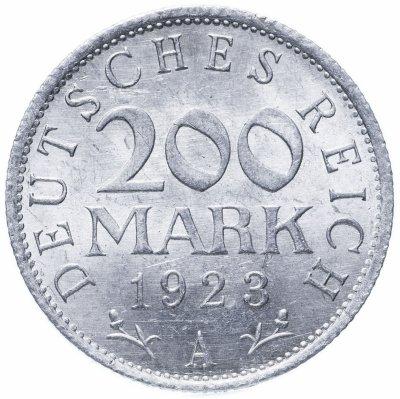 купить Германия 200 марок 1923 A знак монетного двора "A" — Берлин