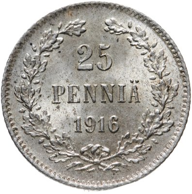 купить 25 пенни (pennia) 1916 S