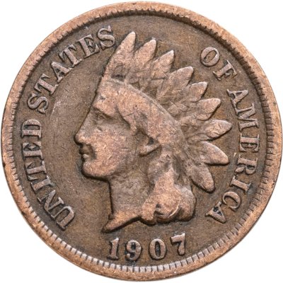 купить США 1 цент (cent) 1907 Indian Head Cent