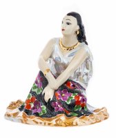 Купить Статуэтка "Цыганка Земфира", фарфор, роспись, Дулевский фарфоровый завод ("Дулево"), скульптор А.Д. Бржезицкая, СССР, 1989 г.