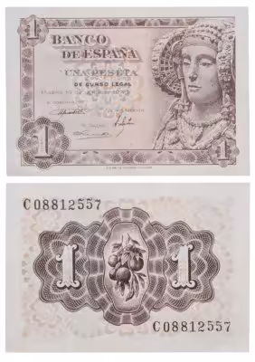купить Испания 1 песета 1948 года (Pick 135)