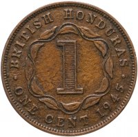 купить Британский Гондурас 1 цент (cent) 1945 Георг VI
