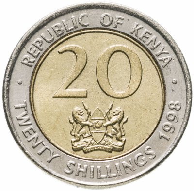 купить Кения 20 шиллингов (shillings) 1998