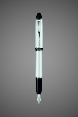 купить Перьевая ручка Aurora Ipsilon Metal Gray, перо - F, в подарочной коробке, Металлы: хром, 2026 г.