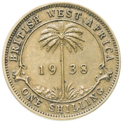 купить Британская Западная Африка 1 шиллинг (shilling) 1938
