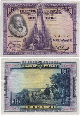 купить Испания 100 песет 1928 (Pick 76)