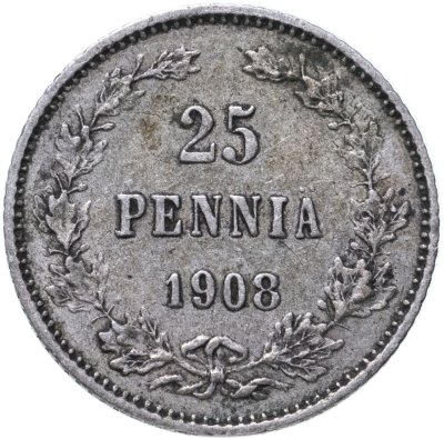 купить 25 пенни (pennia) 1908 L