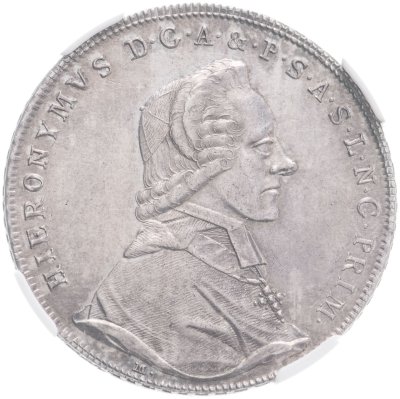 купить Зальцбургское архиепископство 1 талер (thaler) 1785 Иероним Коллоредо