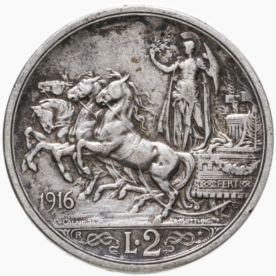 купить Италия 2 лиры 1916