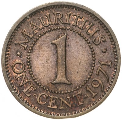 купить Маврикий 1 цент (cent) 1971