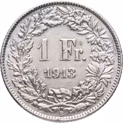 купить Швейцария 1 франк (franc) 1913