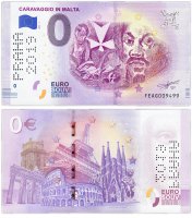 купить 0 евро (euro) "Караваджо" 2019 1-серия ( FE AG-1 ) (Перфорация: Прага 2019)
