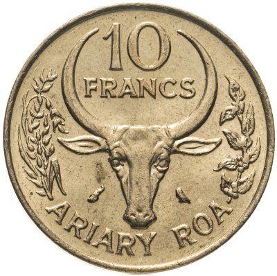 купить Мадагаскар 10 франков (francs) 1989