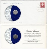 Купить Серия «Монеты всех стран мира» - Нидерланды 25 центов (cents) 1979 (монета и 1 марка в конверте)