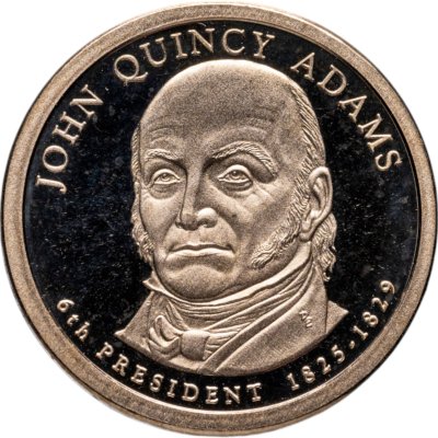 купить США 1 доллар (dollar) 2008 S Proof "Джон Куинси Адамс (6-й президент США)" знак монетного двора "S" - Сан-Франциско