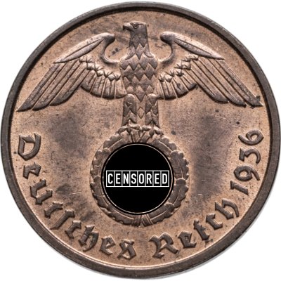 купить Германия (Третий рейх) 2 рейхспфеннига (reichspfennig) 1936 D