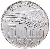 Купить Бразилия 5000 рейс 1938