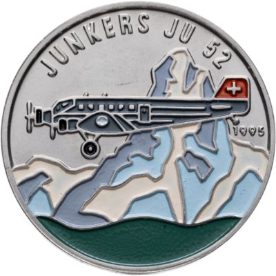 купить Республика Конго 100 франков (francs) 1995 "Юнкерс (Junkers) Ju 52"