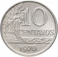купить Бразилия 10 сентаво (centavos) 1970