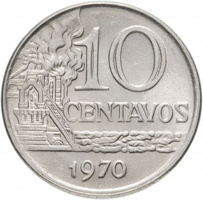 купить Бразилия 10 сентаво (centavos) 1970
