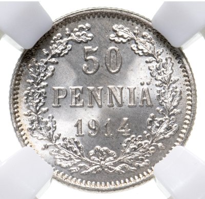 купить 50 пенни (pennia) 1914 S в слабе ННР MS65
