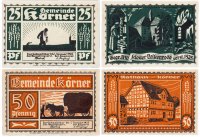 купить Германия (Тюрингия: Кёрнер) набор из 2-х нотгельдов 1921 (B2)