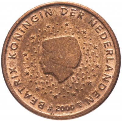 купить Нидерланды 2 цента (cents) 1999-2019