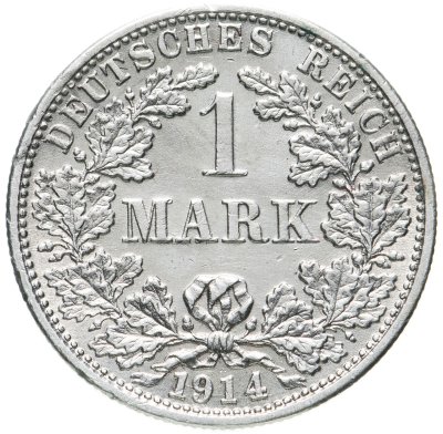 купить Германия 1 марка (mark) 1914 F знак монетного двора: "F" - Штутгарт