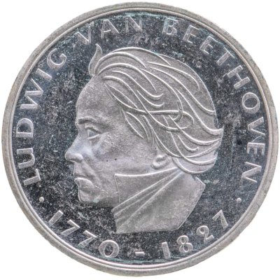 купить Германия 5 марок (deutsche mark) 1970 "200 лет со дня рождения Людвига ван Бетховена"