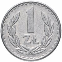 купить Польша 1 злотый (zloty) 1986-1988