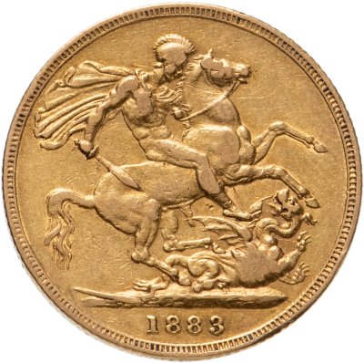 купить Великобритания соверен (sovereign) 1883 с портретом Королевы Виктории