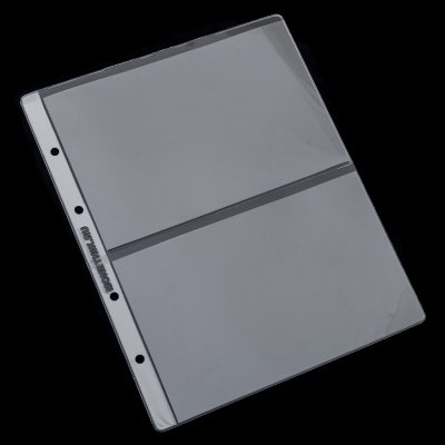 купить Профессиональные (professional) листы для банкнот на 2 ячейки (120х180 мм), формат Оптима (Optima) 200х250 мм