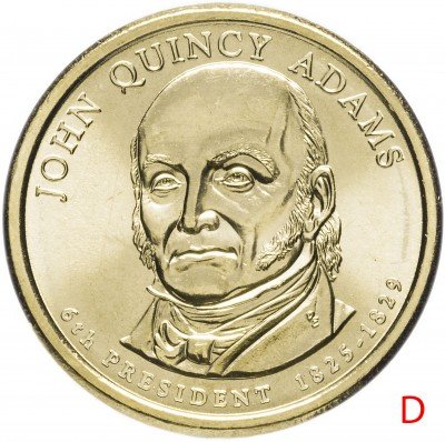 купить США 1 доллар 2008 D "6-й Президент США - Джон Куинси Адамс"