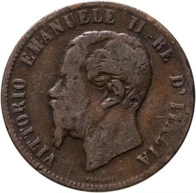 купить Италия 10 чентезимо (centesimi) 1862-1867, случайный год и монетный двор
