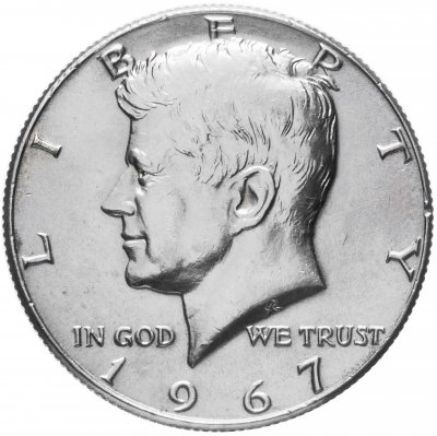 купить США 50 центов 1965-1969, Кеннеди (11,5 грамм серебра 400 пробы)
