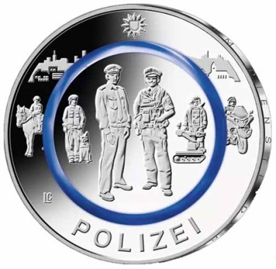 купить Германия 10 евро 2024 "На службе общества - Полиция"